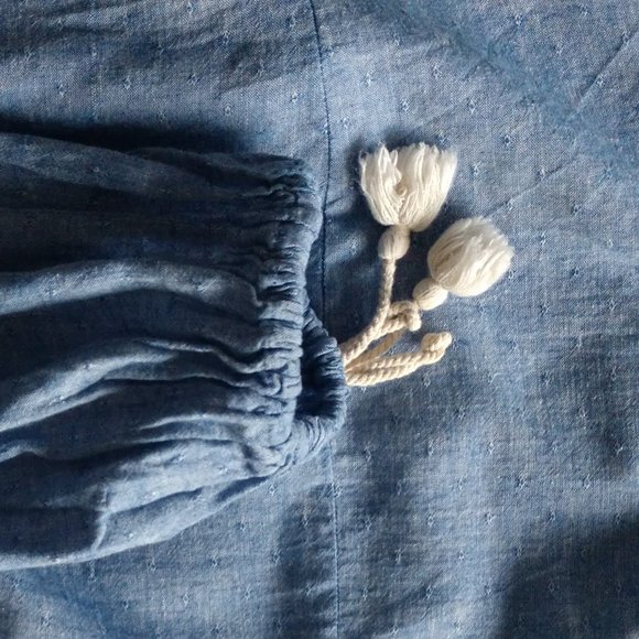 Zara M Chambray Wrap Top - Picture 6 of 8